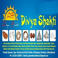Divya Shakti 7.25-7. Carat American Diamond ovalni cirkon zvoni za muškarce i žene