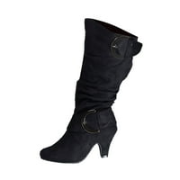 Wofedyo Womens Boots Boots konusne ženske čizme za žene cipele za pete čizme visoke pete Retro ženske