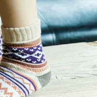 LisenRiin zimske vunene čarape žene tople čarape zadebljaju guste čarape navoja