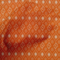 Onuone pamuk poplin tkanina narančasto geometrijski bandhani šivaći materijal za ispis tkanine sa dvorištem