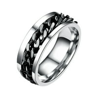 Prstenovi za žene otvarač za okretanje lanca Titanium set prstenaste prsten zvoni prstenovi u nakitu