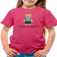 Smiješna i sretna majica igračke nose majicu Juniors -image by Shutterstock, X-mali