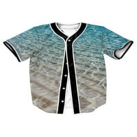 Cindysus muns bejzbol košulje dolje majica s kratkim rukavima dres dresa za odmor Redovna fit bluza