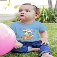 Slatka dječja rakuna Halloween majica za krađač dojenčadi --image by shutterstock, mjeseci
