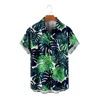 Košulje uzorka drveća za muškarce 3D tiskane muške košulje Havajska majica plaža kratki rukav modni