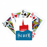Hamburg Njemačka Red Landmark Score Poker igračka kartica Inde