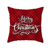 Grandst Birch Merry Božićno pismo Ispis PLAJNICA PLAJNICA Jastuk jastuk za jastuk za jastuk Kućica