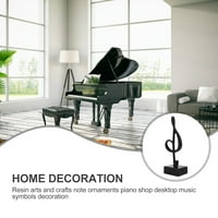 Resin Art zanatski napon Ornament klavir Shop Desktop Music Simboli Dekoracija