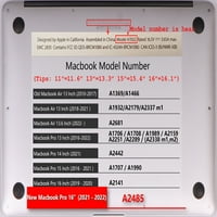 Kaishek Hard Shell futrola za MacBook Pro 16 sa XDR displejom dodirnite ID tipa C model: A & A