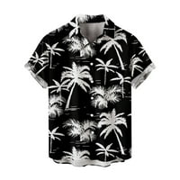 Strunđati muške ljetne havajske gumbe tiskane majice kratkih rukava muške ljetne casual modne majice