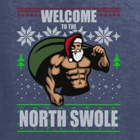 Divlji Bobby, smiješna dizalica Santa teretana Dobrodošli u sjever Swol swol ružna božićna unise grafička