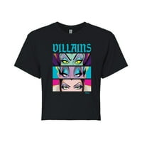 Disney Villians - Villoins je složeni - Juniors obrezana majica pamučne mješavine
