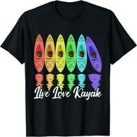 Live Love Kayak majica Crna X-velika