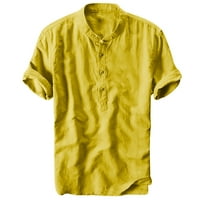 Ausyst Ljetne košulje za muškarce Ljeto muške hladne i tanke prozračne ogrlice viseći obojeni gradijentni