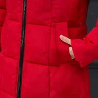Dezsed Ženska zimska jakna za duge sa kapuljaču za toplu kaput Ženska odjeća FAU kaputa sa kapuljačom