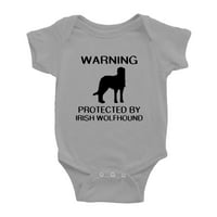 UPOZORENJE: Zaštićeno irski vučni pas smiješni za bebe odjeću za bebe