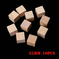 VikakioOze Domaći dekor Drveni kvadratni blokovi Mini kocke za uljepšavanje za drvo zanata DIY
