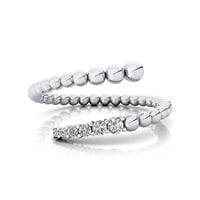 Dijamantni spiralni prsten, 14K čvrsti zlatni prsten, poklon za mamu, obećajući prsten, vjenčani poklon,