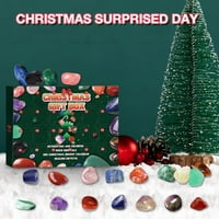 Fridja Božićni privjesnički kalendar dani Božićno odbrojavanje Gife prirodni kristalni kameni feventski