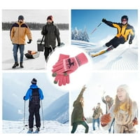 Zimske rukavice na dodir, rastezanje rukavica, rukavice pletene rukavice, rukavice zimske žene, snježni