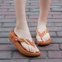 DMQupv Open TOE sandale za žene papuče klinovi Flip Flops za žene i dame lavande sandale za žene sandale