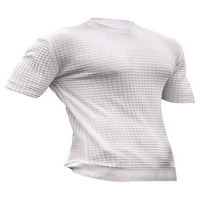 Luxplum muškarci T majice Majica pune boje mišićne majice Crew vrat ljetni vrhovi Slim Fit Basic Tee