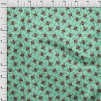 Onuone pamuk poplin twill mint zelena tkanina cvjetna i pčelara DIY odjeća za prekrivanje tkanine tkanine