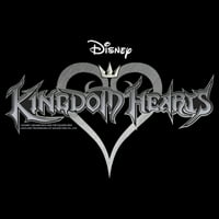 Junior's Kingdom Hearts Game logo Grafički tee crni veliki