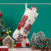 Božićni bomboni čarape Snowman Santa Claus Reindeer Xmas Tree Kamin Viseće čarape za odmor Dekorativne