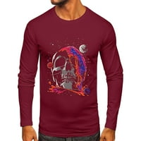 Muška majica Muškarci Ležerne prilike, Jesen Zimska majica s dugim rukavima 3D Odštampana majica TOP