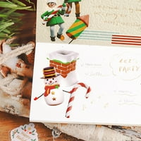 Božićne naljepnice Božićne ukrase Santa Claus naljepnice Koverte pokloni Dnevni dnevnik albuma Dnevnik