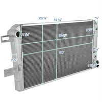 Spec-d tuning rewn aluminijumski hlađenje hlađenja Radijator kompatibilan sa Chevy Silverado Durama