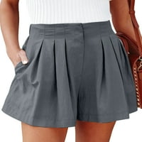 Žene Ljetne kratke hlače Nasled mini pantske boje kratke vruće hlače Ležerne prilike na plaži White