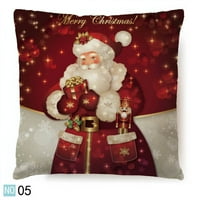 Linyer božićni pojas jastuk na jastuku Santa pamučna posteljina Početna Kauč kauč kauč kauč kao 45x