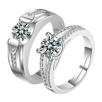 Frehsky prstenovi prsten za vjenčani prsten podesivi prsten srebrni ton žene djevojke ljubavnice pokloni