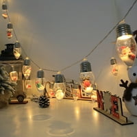 10 -Dano Božićni ukrasni svjetlo String Santa Claus Snowman Božićne stabla Svjetla raspoloženja, Božićni